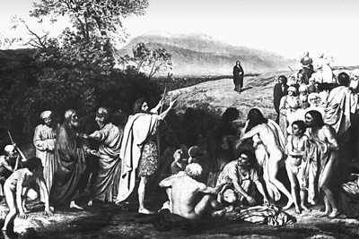 Живопись народов СССР 11 — нач. 20 вв. А. А. Иванов. «Явление Христа народу». 1837—57.